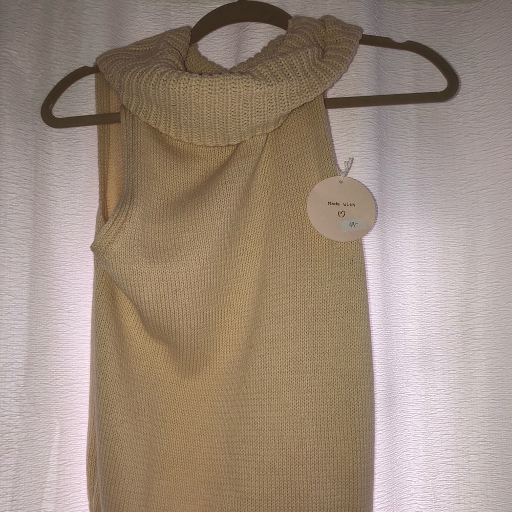 Honey Punch Knit Turtleneck Tank